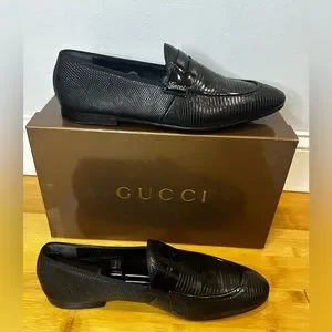 Black Lizard Gucci Loafers Gucci | Shoes | Black Lizard Gucci Loafers | Poshmark main image 4